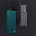 Nillkin Etui Nillkin Qin Cloth Pro Case etui do Samsung Galaxy S23+ pokrowiec z klapką osłona na aparat niebieskie