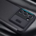 Nillkin Etui Nillkin Qin Cloth Pro Case etui do Samsung Galaxy S23+ pokrowiec z klapką osłona na aparat niebieskie