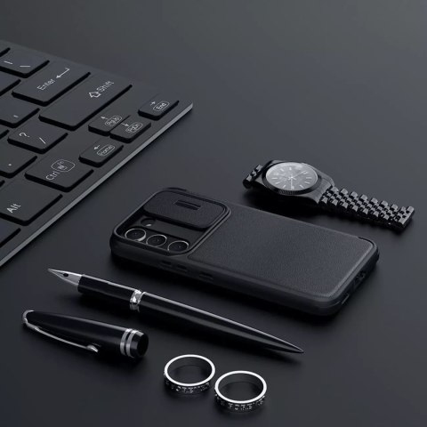 Nillkin Etui Nillkin Qin Cloth Pro Case etui do Samsung Galaxy S23+ pokrowiec z klapką osłona na aparat niebieskie Nillkin Etui Nillkin Qin Cloth Pro Case etui do Samsung Galaxy S23+ pokrowiec z klapką osłona na aparat niebieskie