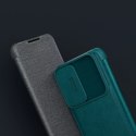 Nillkin Etui Nillkin Qin Cloth Pro Case etui do Samsung Galaxy S23+ pokrowiec z klapką osłona na aparat niebieskie