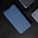 Nillkin Etui Nillkin Qin Cloth Pro Case etui do Samsung Galaxy S23+ pokrowiec z klapką osłona na aparat niebieskie