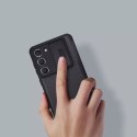 Nillkin Etui Nillkin Qin Cloth Pro Case etui do Samsung Galaxy S23+ pokrowiec z klapką osłona na aparat niebieskie
