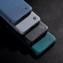 Nillkin Etui Nillkin Qin Cloth Pro Case etui do Samsung Galaxy S23+ pokrowiec z klapką osłona na aparat niebieskie
