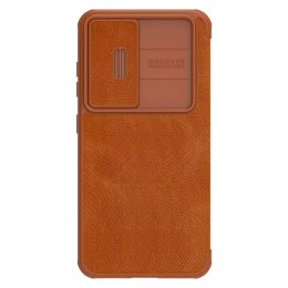 Nillkin Etui Nillkin Qin Leather Pro Case etui do Samsung Galaxy S23+ pokrowiec z klapką osłona na aparat brązowe