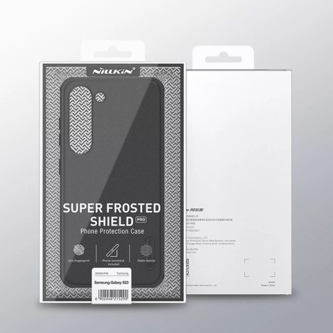 Nillkin Etui Nillkin Super Frosted Shield Pro etui do Samsung Galaxy S23+ pancerny pokrowiec + podstawka na telefon niebieskie Nillkin Etui Nillkin Super Frosted Shield Pro etui do Samsung Galaxy S23+ pancerny pokrowiec + podstawka na telefon niebieskie