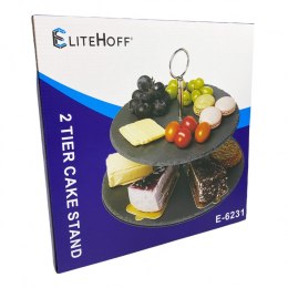 ELITEHOFF PATERA KAMIENNA DWUPOZIOMOWA NA CIASTA PRZEKĄSKI E-6231