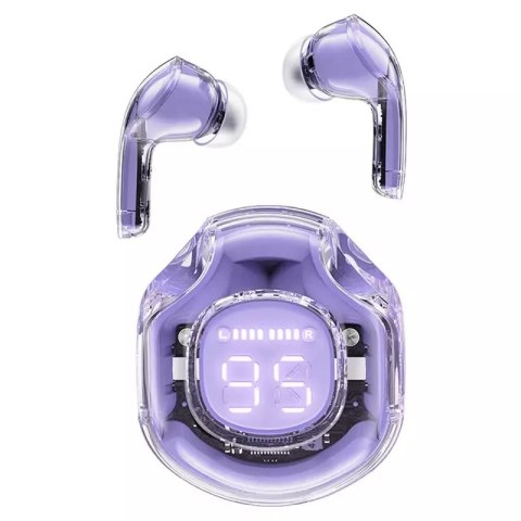 Acefast Słuchawki bezprzewodowe Acefast T8 Bluetooth TWS fioletowe Acefast Słuchawki bezprzewodowe Acefast T8 Bluetooth TWS fioletowe
