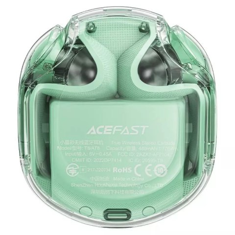 Acefast Słuchawki bezprzewodowe Acefast T8 Bluetooth TWS miętowe Acefast Słuchawki bezprzewodowe Acefast T8 Bluetooth TWS miętowe