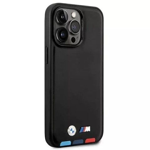 BMW Etui BMW BMHMP14X22PTDK do iPhone 14 Pro Max 6,7" Leather Stamp Tricolor Magsafe BMW Etui BMW BMHMP14X22PTDK do iPhone 14 Pro Max 6,7" Leather Stamp Tricolor Magsafe