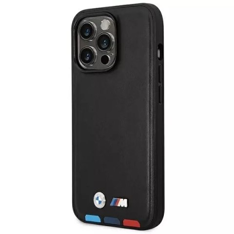 BMW Etui BMW BMHMP14X22PTDK do iPhone 14 Pro Max 6,7" Leather Stamp Tricolor Magsafe BMW Etui BMW BMHMP14X22PTDK do iPhone 14 Pro Max 6,7" Leather Stamp Tricolor Magsafe