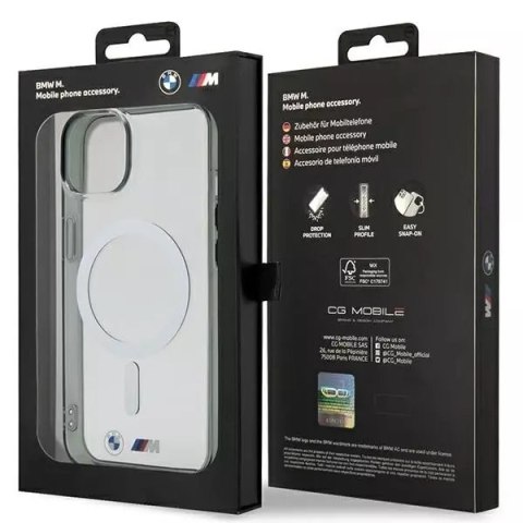 BMW Etui BMW BMHMP14SHCRS do iPhone 14 6.1" transparent hardcase Silver Ring MagSafe BMW Etui BMW BMHMP14SHCRS do iPhone 14 6.1" transparent hardcase Silver Ring MagSafe