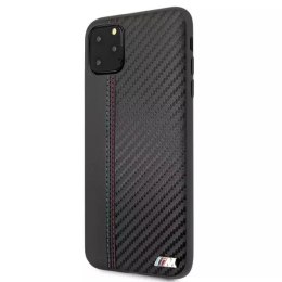 BMW Etui hardcase BMW BMHCN65MCARBK do Apple iPhone 11 Pro Max czarny/black PU Carbon
