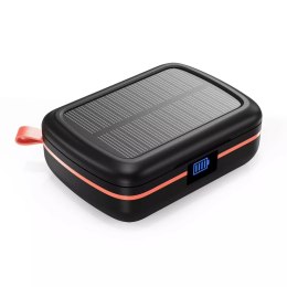 Choetech Słuchawki bezprzewodowe Choetech TWS wodoodporne z panelem słonecznym i wbudowanym powerbankiem 2500mAh czarny (BH-T05)