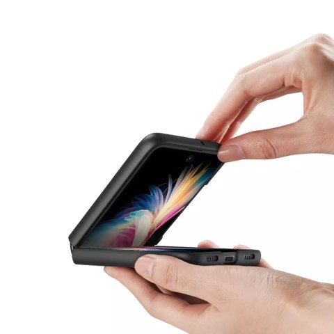 Dux Ducis Dux Ducis Fino etui pokrowiec pokryty nylonowym materiałem Huawei P50 Pocket czarny Dux Ducis Dux Ducis Fino etui pokrowiec pokryty nylonowym materiałem Huawei P50 Pocket czarny