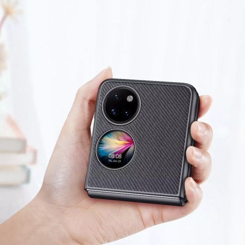 Dux Ducis Dux Ducis Fino etui pokrowiec pokryty nylonowym materiałem Huawei P50 Pocket czarny Dux Ducis Dux Ducis Fino etui pokrowiec pokryty nylonowym materiałem Huawei P50 Pocket czarny