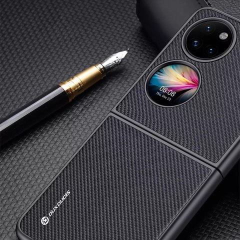 Dux Ducis Dux Ducis Fino etui pokrowiec pokryty nylonowym materiałem Huawei P50 Pocket czarny Dux Ducis Dux Ducis Fino etui pokrowiec pokryty nylonowym materiałem Huawei P50 Pocket czarny