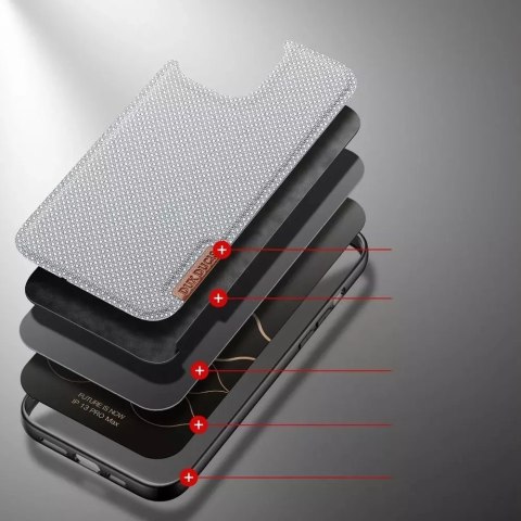 Dux Ducis Dux Ducis Fino etui pokrowiec pokryty nylonowym materiałem iPhone 13 Pro Max szary Dux Ducis Dux Ducis Fino etui pokrowiec pokryty nylonowym materiałem iPhone 13 Pro Max szary