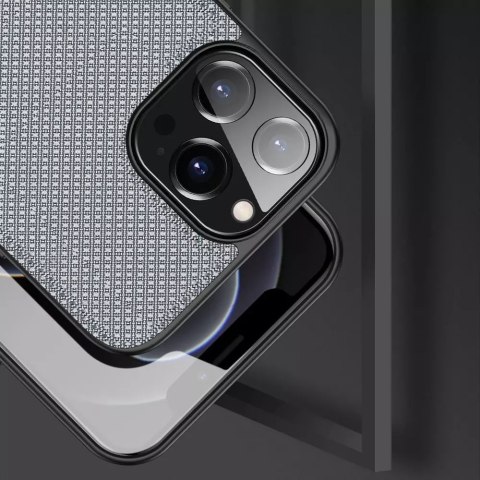 Dux Ducis Dux Ducis Fino etui pokrowiec pokryty nylonowym materiałem iPhone 13 Pro Max szary Dux Ducis Dux Ducis Fino etui pokrowiec pokryty nylonowym materiałem iPhone 13 Pro Max szary