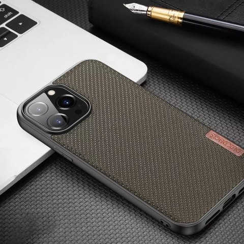 Dux Ducis Dux Ducis Fino etui pokrowiec pokryty nylonowym materiałem iPhone 13 Pro Max zielony Dux Ducis Dux Ducis Fino etui pokrowiec pokryty nylonowym materiałem iPhone 13 Pro Max zielony