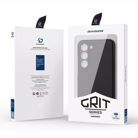 Dux Ducis Dux Ducis Grit etui Samsung Galaxy S23+ elegancki pokrowiec ze sztucznej skóry MagSafe czarne Dux Ducis Dux Ducis Grit etui Samsung Galaxy S23+ elegancki pokrowiec ze sztucznej skóry MagSafe czarne