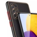 Dux Ducis Dux Ducis Yolo eleganckie etui pokrowiec ze skóry ekologicznej Samsung Galaxy A72 4G czarny