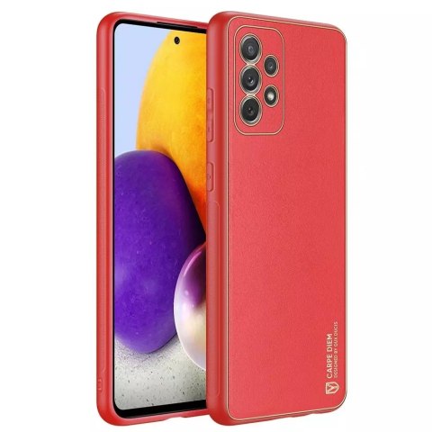 Dux Ducis Dux Ducis Yolo eleganckie etui pokrowiec ze skóry ekologicznej Samsung Galaxy A72 4G czerwony Dux Ducis Dux Ducis Yolo eleganckie etui pokrowiec ze skóry ekologicznej Samsung Galaxy A72 4G czerwony