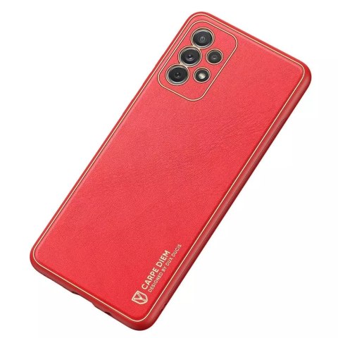 Dux Ducis Dux Ducis Yolo eleganckie etui pokrowiec ze skóry ekologicznej Samsung Galaxy A72 4G czerwony Dux Ducis Dux Ducis Yolo eleganckie etui pokrowiec ze skóry ekologicznej Samsung Galaxy A72 4G czerwony