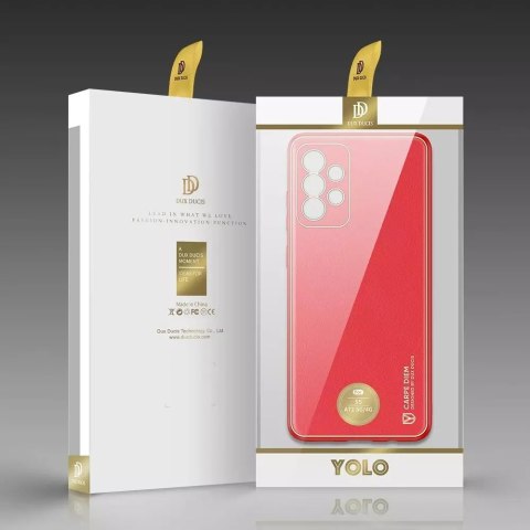 Dux Ducis Dux Ducis Yolo eleganckie etui pokrowiec ze skóry ekologicznej Samsung Galaxy A72 4G czerwony Dux Ducis Dux Ducis Yolo eleganckie etui pokrowiec ze skóry ekologicznej Samsung Galaxy A72 4G czerwony
