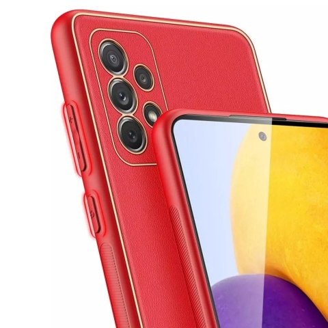 Dux Ducis Dux Ducis Yolo eleganckie etui pokrowiec ze skóry ekologicznej Samsung Galaxy A72 4G czerwony Dux Ducis Dux Ducis Yolo eleganckie etui pokrowiec ze skóry ekologicznej Samsung Galaxy A72 4G czerwony