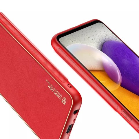 Dux Ducis Dux Ducis Yolo eleganckie etui pokrowiec ze skóry ekologicznej Samsung Galaxy A72 4G czerwony Dux Ducis Dux Ducis Yolo eleganckie etui pokrowiec ze skóry ekologicznej Samsung Galaxy A72 4G czerwony