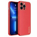 Dux Ducis Dux Ducis Yolo eleganckie etui pokrowiec ze skóry ekologicznej do Apple iPhone 13 Pro czerwony