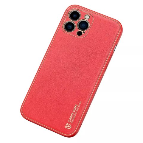 Dux Ducis Dux Ducis Yolo eleganckie etui pokrowiec ze skóry ekologicznej do Apple iPhone 13 Pro czerwony Dux Ducis Dux Ducis Yolo eleganckie etui pokrowiec ze skóry ekologicznej do Apple iPhone 13 Pro czerwony
