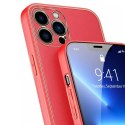 Dux Ducis Dux Ducis Yolo eleganckie etui pokrowiec ze skóry ekologicznej do Apple iPhone 13 Pro czerwony