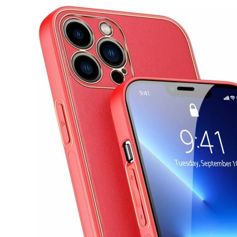 Dux Ducis Dux Ducis Yolo eleganckie etui pokrowiec ze skóry ekologicznej do Apple iPhone 13 Pro czerwony Dux Ducis Dux Ducis Yolo eleganckie etui pokrowiec ze skóry ekologicznej do Apple iPhone 13 Pro czerwony
