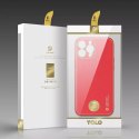 Dux Ducis Dux Ducis Yolo eleganckie etui pokrowiec ze skóry ekologicznej do Apple iPhone 13 Pro czerwony
