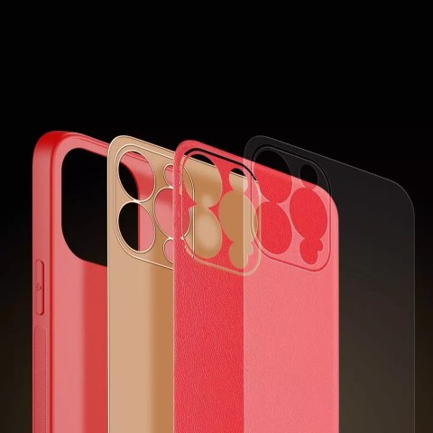Dux Ducis Dux Ducis Yolo eleganckie etui pokrowiec ze skóry ekologicznej do Apple iPhone 13 Pro czerwony Dux Ducis Dux Ducis Yolo eleganckie etui pokrowiec ze skóry ekologicznej do Apple iPhone 13 Pro czerwony