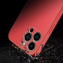Dux Ducis Dux Ducis Yolo eleganckie etui pokrowiec ze skóry ekologicznej do Apple iPhone 13 Pro czerwony
