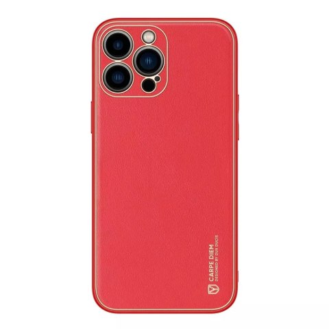Dux Ducis Dux Ducis Yolo eleganckie etui pokrowiec ze skóry ekologicznej do Apple iPhone 13 Pro czerwony Dux Ducis Dux Ducis Yolo eleganckie etui pokrowiec ze skóry ekologicznej do Apple iPhone 13 Pro czerwony