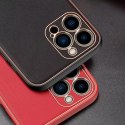 Dux Ducis Dux Ducis Yolo eleganckie etui pokrowiec ze skóry ekologicznej do Apple iPhone 13 Pro czerwony