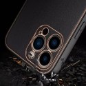 Dux Ducis Dux Ducis Yolo eleganckie etui pokrowiec ze skóry ekologicznej do Apple iPhone 13 Pro czerwony