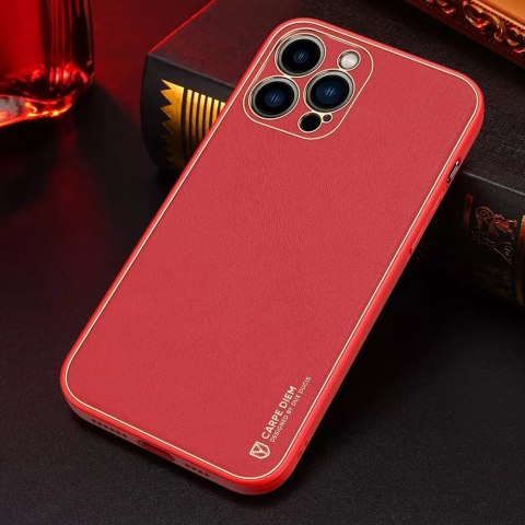 Dux Ducis Dux Ducis Yolo eleganckie etui pokrowiec ze skóry ekologicznej do Apple iPhone 13 Pro czerwony Dux Ducis Dux Ducis Yolo eleganckie etui pokrowiec ze skóry ekologicznej do Apple iPhone 13 Pro czerwony