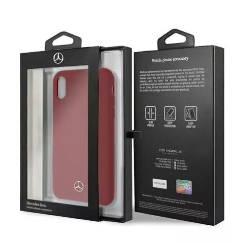 Mercedes Etui ochronne Mercedes MEHCI61SILRE do Apple iPhone Xr 6,1" czerwony/red hardcase Silicone Line Mercedes Etui ochronne Mercedes MEHCI61SILRE do Apple iPhone Xr 6,1" czerwony/red hardcase Silicone Line