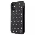 Mercedes Etui ochronne Mercedes MEHCN61ESPBK do Apple iPhone 11 / Xr 6,1" czarny/black hardcase Silver Stars Pattern