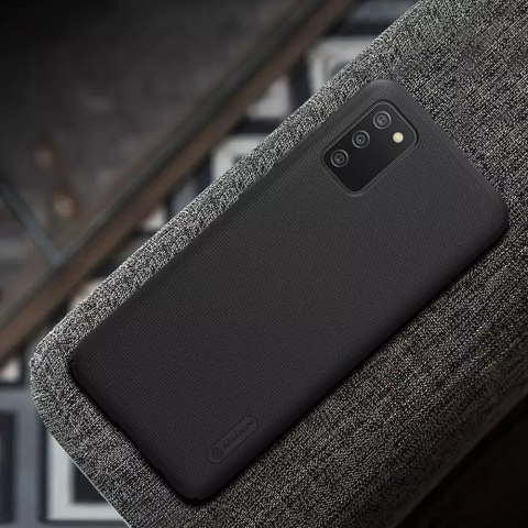 Nillkin Nillkin Super Frosted Shield wzmocnione etui pokrowiec + podstawka Samsung Galaxy A02s EU czarny Nillkin Nillkin Super Frosted Shield wzmocnione etui pokrowiec + podstawka Samsung Galaxy A02s EU czarny