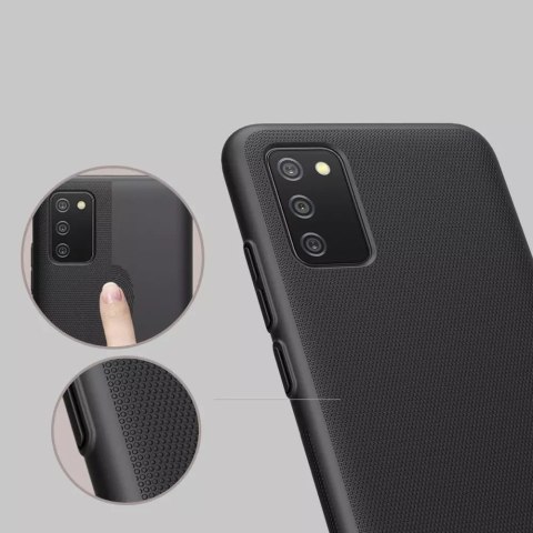 Nillkin Nillkin Super Frosted Shield wzmocnione etui pokrowiec + podstawka Samsung Galaxy A02s EU czarny Nillkin Nillkin Super Frosted Shield wzmocnione etui pokrowiec + podstawka Samsung Galaxy A02s EU czarny