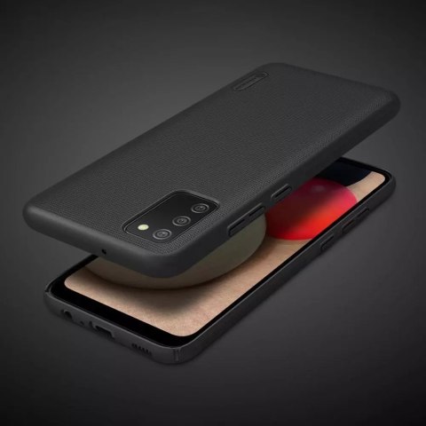 Nillkin Nillkin Super Frosted Shield wzmocnione etui pokrowiec + podstawka Samsung Galaxy A02s EU czarny Nillkin Nillkin Super Frosted Shield wzmocnione etui pokrowiec + podstawka Samsung Galaxy A02s EU czarny