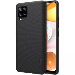 Nillkin Nillkin Super Frosted Shield wzmocnione etui pokrowiec + podstawka Samsung Galaxy A42 5G czarny