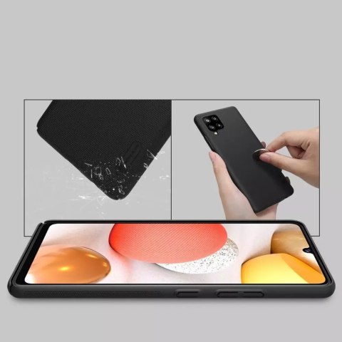 Nillkin Nillkin Super Frosted Shield wzmocnione etui pokrowiec + podstawka Samsung Galaxy A42 5G czarny Nillkin Nillkin Super Frosted Shield wzmocnione etui pokrowiec + podstawka Samsung Galaxy A42 5G czarny