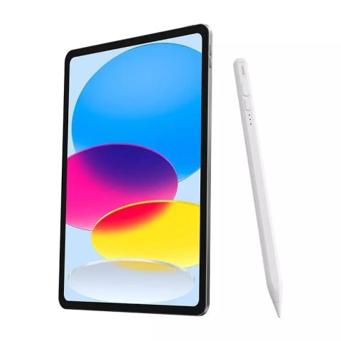 Baseus Pojemnościowy rysik / stylus Baseus Smooth Writing 2 z wskaźnikiem baterii (biały) Baseus Pojemnościowy rysik / stylus Baseus Smooth Writing 2 z wskaźnikiem baterii (biały)