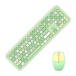 MOFII Bezprzewodowy zestaw klawiatura + myszka MOFII 666 2.4G (zielony)